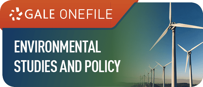 logo for Gale OneFile: Environmental Studies & Policy