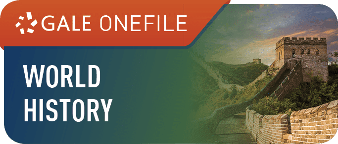 logo for Gale OneFile: World History